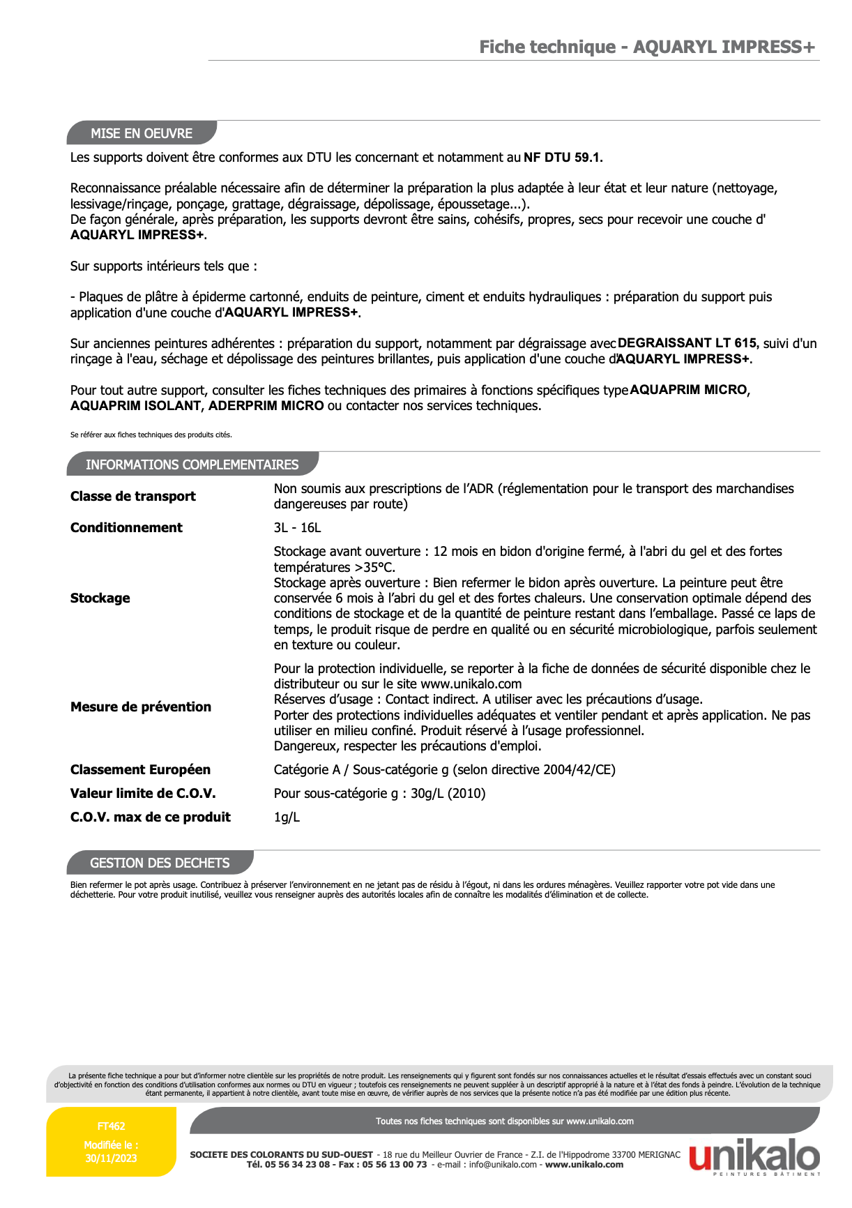 Aquaryl Impress +