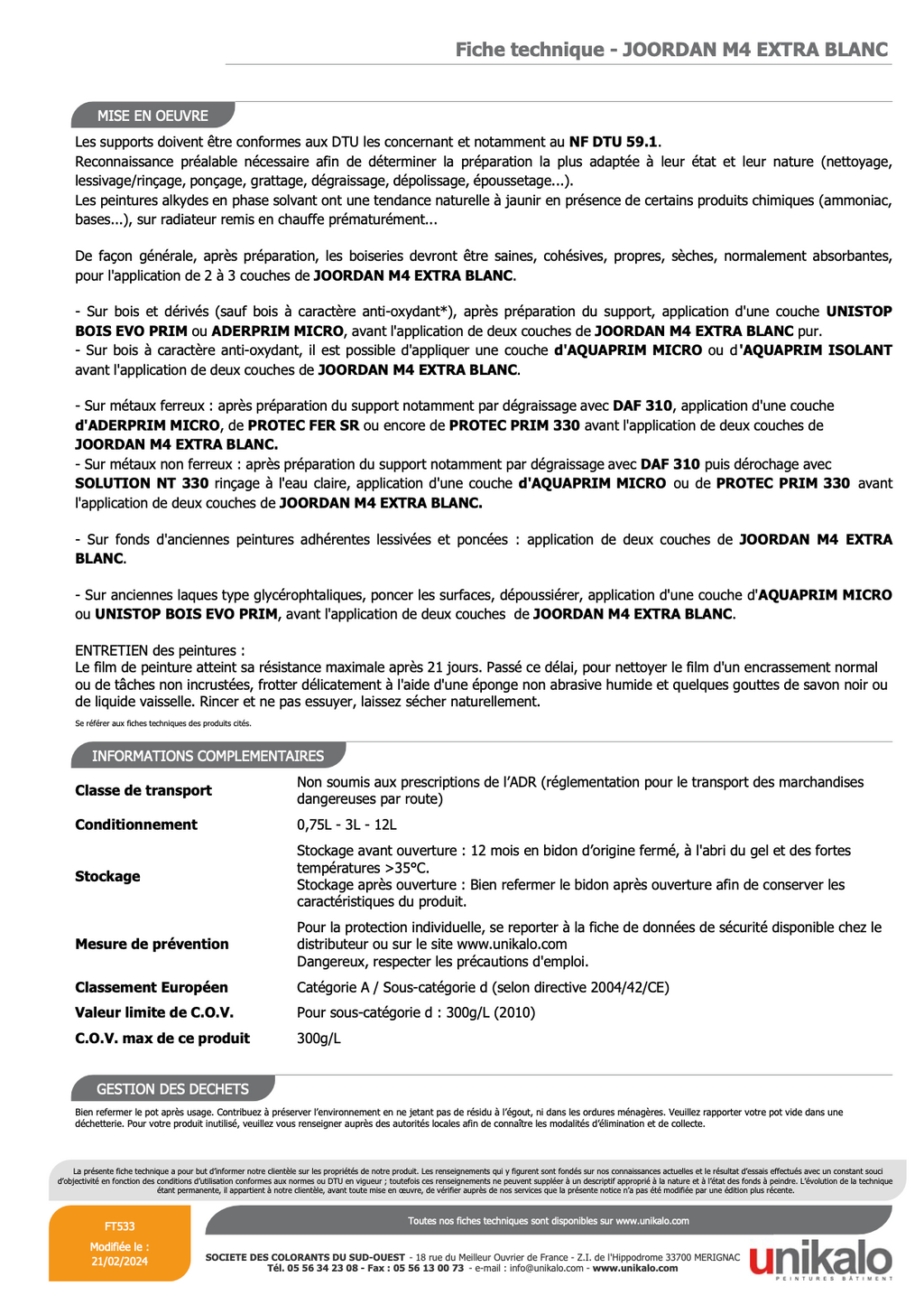Joordan M4 Mat extra blanc