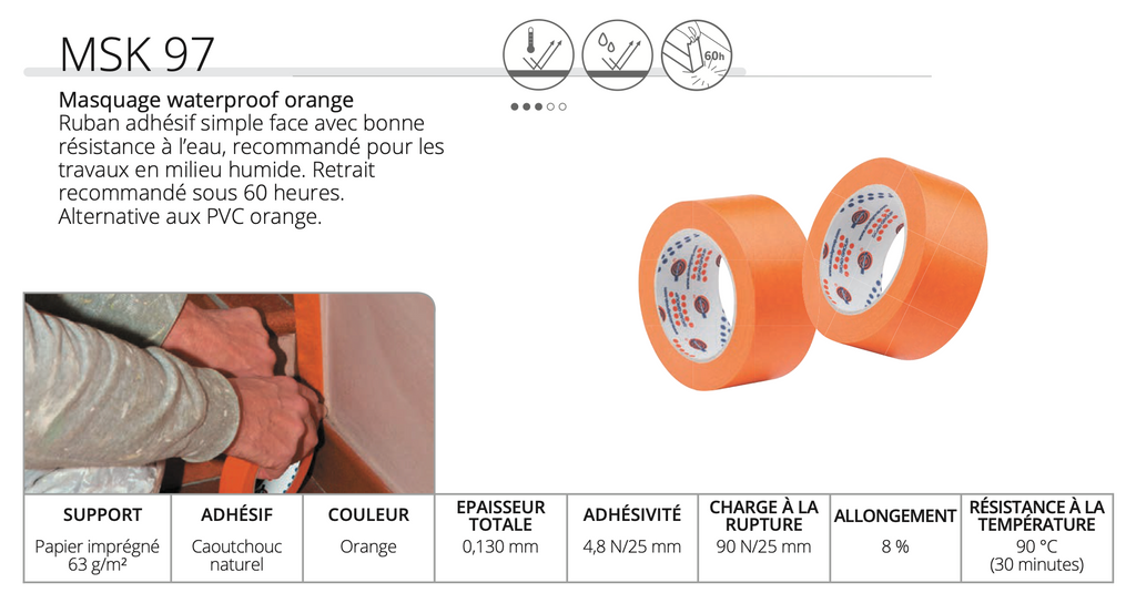 Ruban de Masquage Orange
