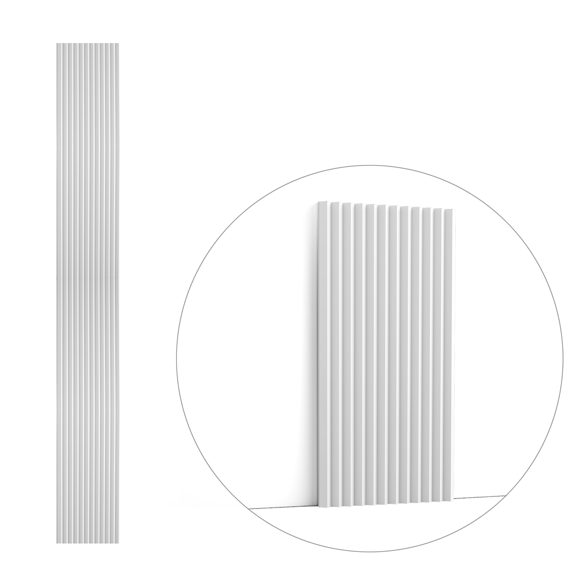 W108 ORAC Panneau mural 3D - 2000 x 18 x 250 mm